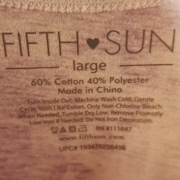 Fifth Sun Womens Purple Tie Dye Weekend Front Knot Top Large - Picture 5 of 5